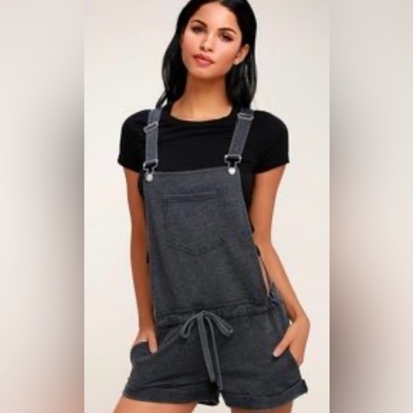 Source Unknown Denim - Unbranded Women's Dark Gray Overalls